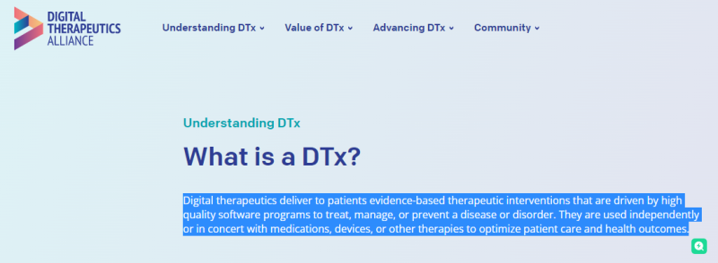 디지털 치료제 (Digital Therapeutics), DTx, 드래곤플라이 : 네이버 블로그
