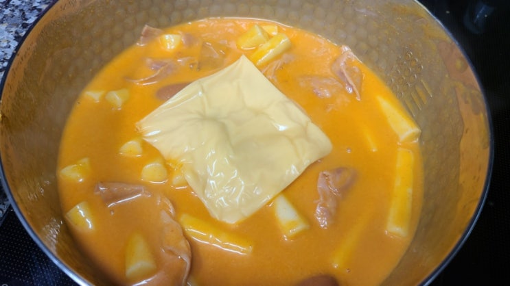  로제떡볶이 만들기 아부징 로제 밀 누들 떡볶이