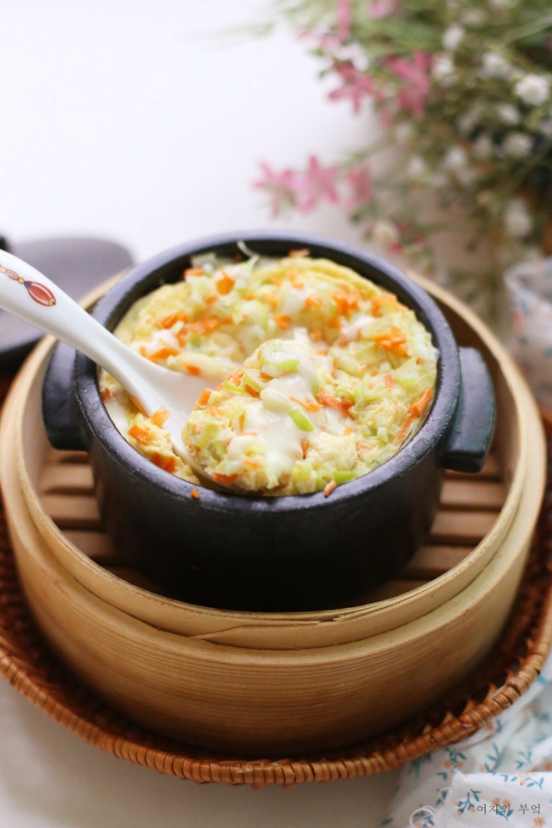 치즈 계란찜 만들기 전자렌지 계란찜 전자레인지 뚝배기 계란찜 만드는법 물비율