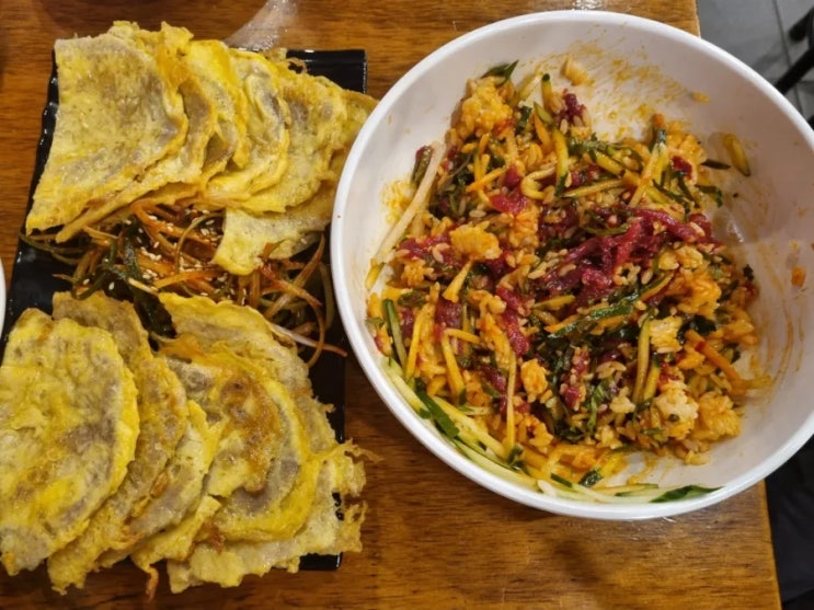  [종로] 육회비빔밥, 육전 맛집 광장시장 '자매집' (내돈내산)