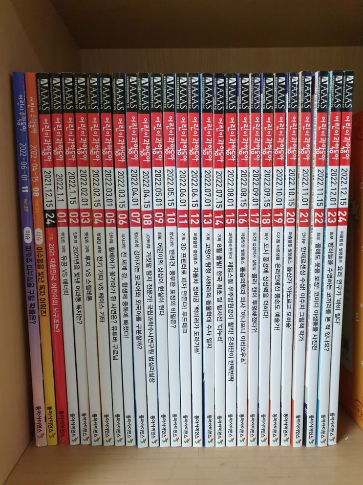  어린이과학동아 1년 구독 후기