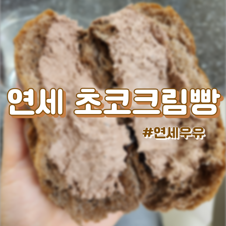 연세우유 초코생크림빵 (cu 초코빵, 연세빵, 내돈내먹)