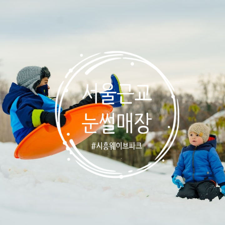[시흥 웨이브파크] 서울 근교 눈썰매장 추천 - 겨울방학 어디갈까?