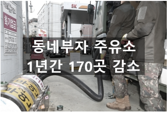  〔슬기로운창업스크랩〕"온가족 먹고 살았는데"... '동네부자 주요소의 1년간 170곳 감소"