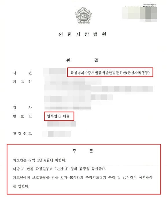 부천운전자폭행변호사 엄벌을 받는 범죄행위 이후의 대응은