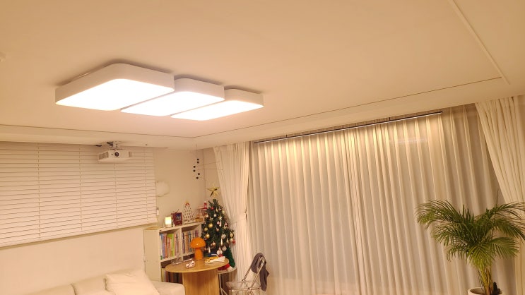 [셀프 인테리어] LED거실등 리폼, 거실등 LED모듈 교체 설치 DIY (웜 화이트, 퓨어 화이트)