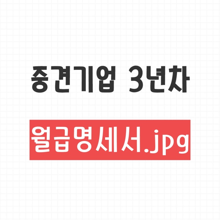 중견기업 연봉 (3년차, 30세 남)