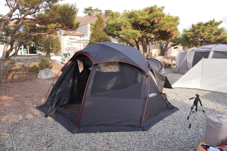  캠핑 고기로 뒷고기는 비추천 망친 캠핑고기 본격적인 동계캠핑 시작