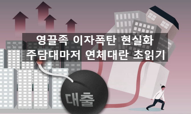  〔슬기로운창업스크랩〕영끌족 이자폭탄 현실화.... 주담대마저 연체대란 초읽기