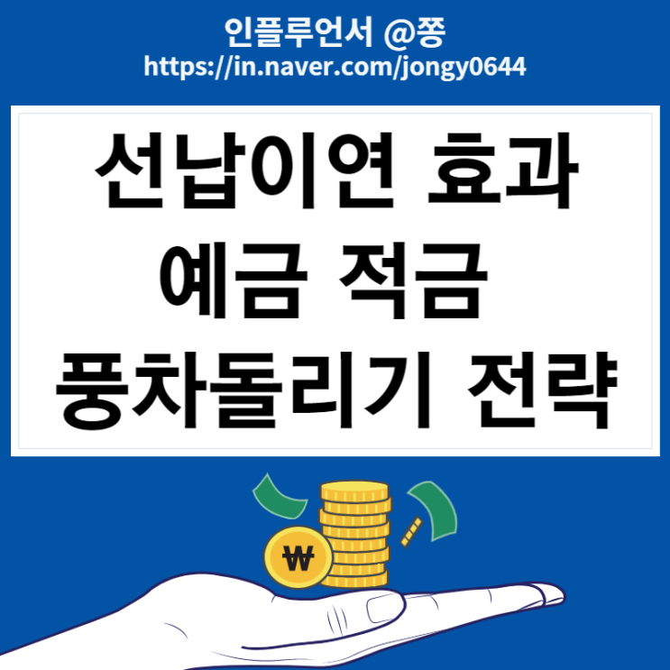 예금, 적금 풍차돌리기 선납이연 계산기 뜻 (1-6-5, 6-1-5, 1-11 전략)