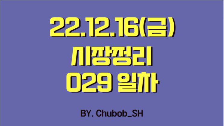 22.12.16(금) 시장정리 029일차