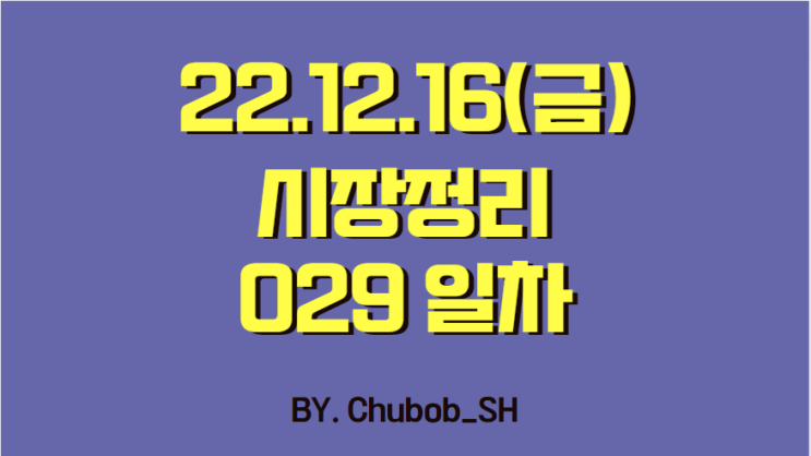  22.12.16(금) 시장정리 029일차
