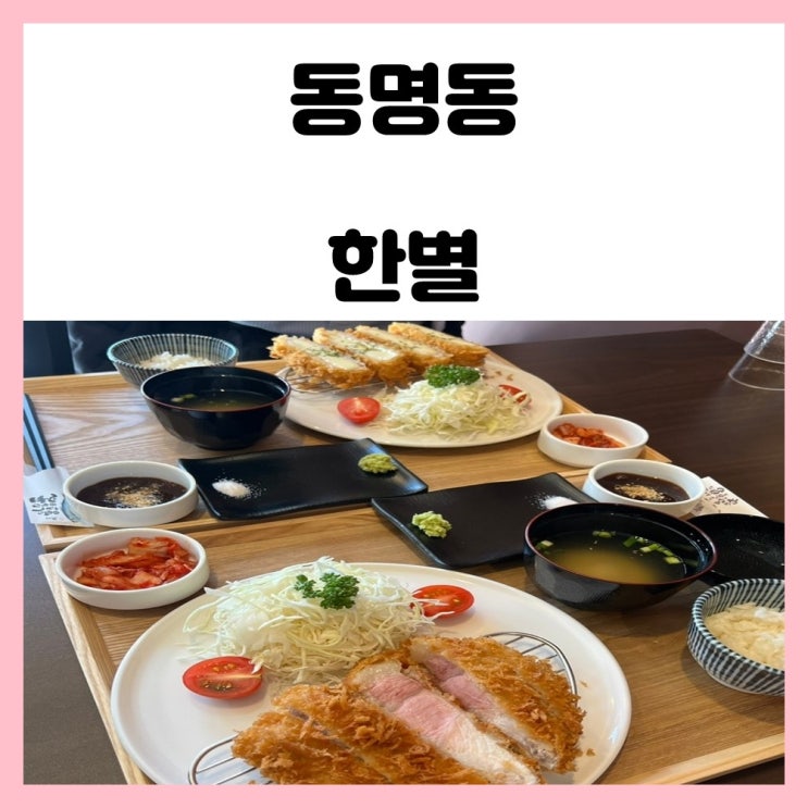 광주 장동 맛집 동명동 돈카츠 한별