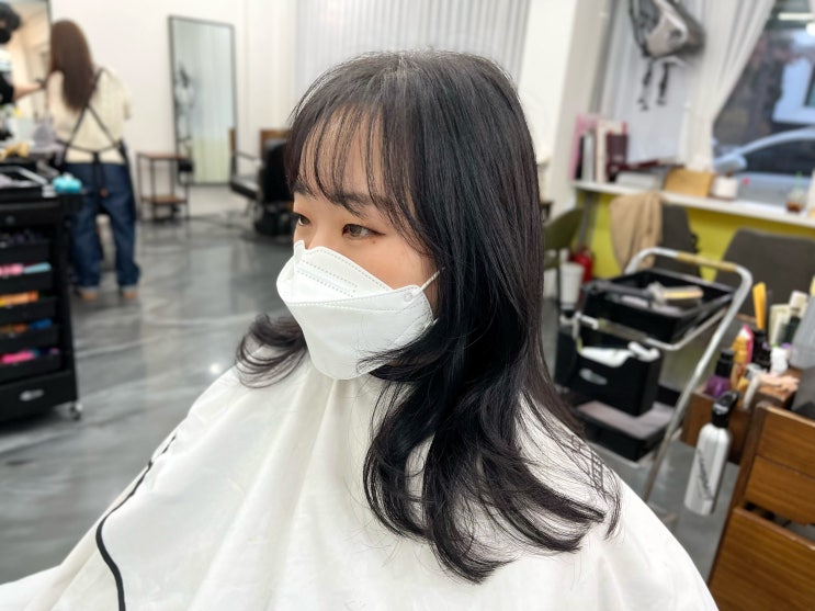  합정동 헤어샵 비비드헤어에서 중단발 레이어드컷 했어요