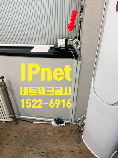  단자함부터 사무실 내부까지 네트워크공사 했습니다