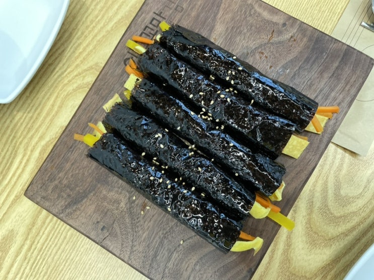  [에그꼬마김밥] 담백하고 깔끔한 꼬마김밥이랑 따끈한 라면조합은 최고야!-천안 불당동 분식 맛집