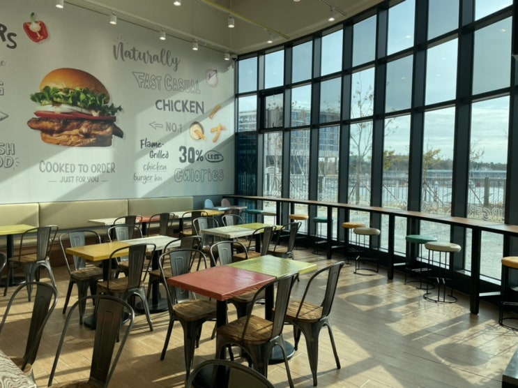  웅천친수공원 맛집 - 칙바이칙 여수웅천마리나점 오션뷰 치킨버거 후기