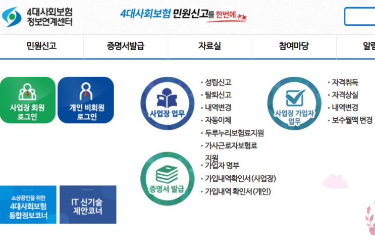  4대보험 가입자명부 발급 및 열람 방법 5단계