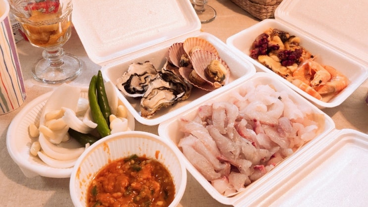  부산 기장 연화리 횟집 싱싱한 모둠회랑 맛도리 해산물맛집 '대명횟집'