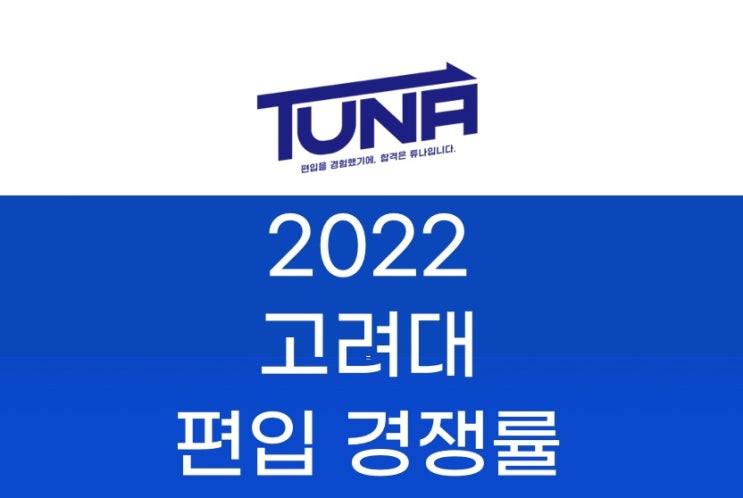  고려대 편입 경쟁률 2022 [고려대학교 편입 경쟁률]