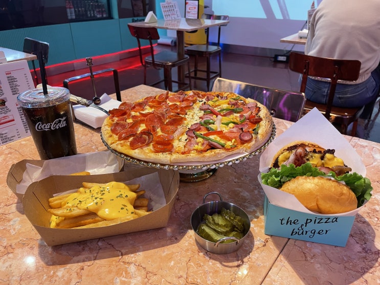  인천 송도 맛집 , 송도 수제버거 맛집 : 더피자앤버거 , 주차가능 , 송도 타임스페이스 맛집 , 송도 피맥