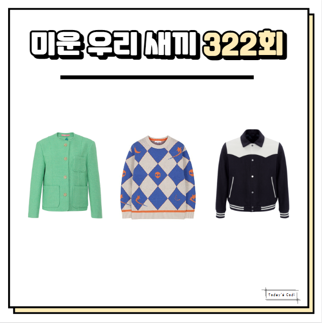 <b>미우새</b> 신동엽 니트 딘딘 바시티 <b>안영미</b> 자켓 트위드 옷 패션 정보