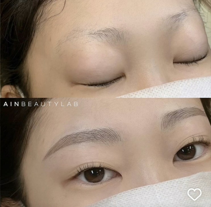  건대입구 눈썹문신 반영구 이게 바로 비포에프터!! 아인뷰티랩건대 성수 건대 반영구샵