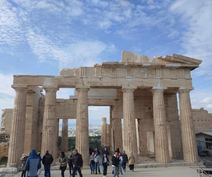 그리스, 튀르키예(터키) 패키지여행 : 2일차 (아테네 : 아크로폴리스 3탄 -&gt; 프로필라이아)