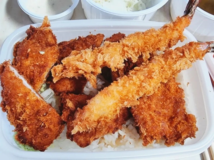  바삭한 돈까스 묵직한 목살 의정부덮밥 공룡덮밥