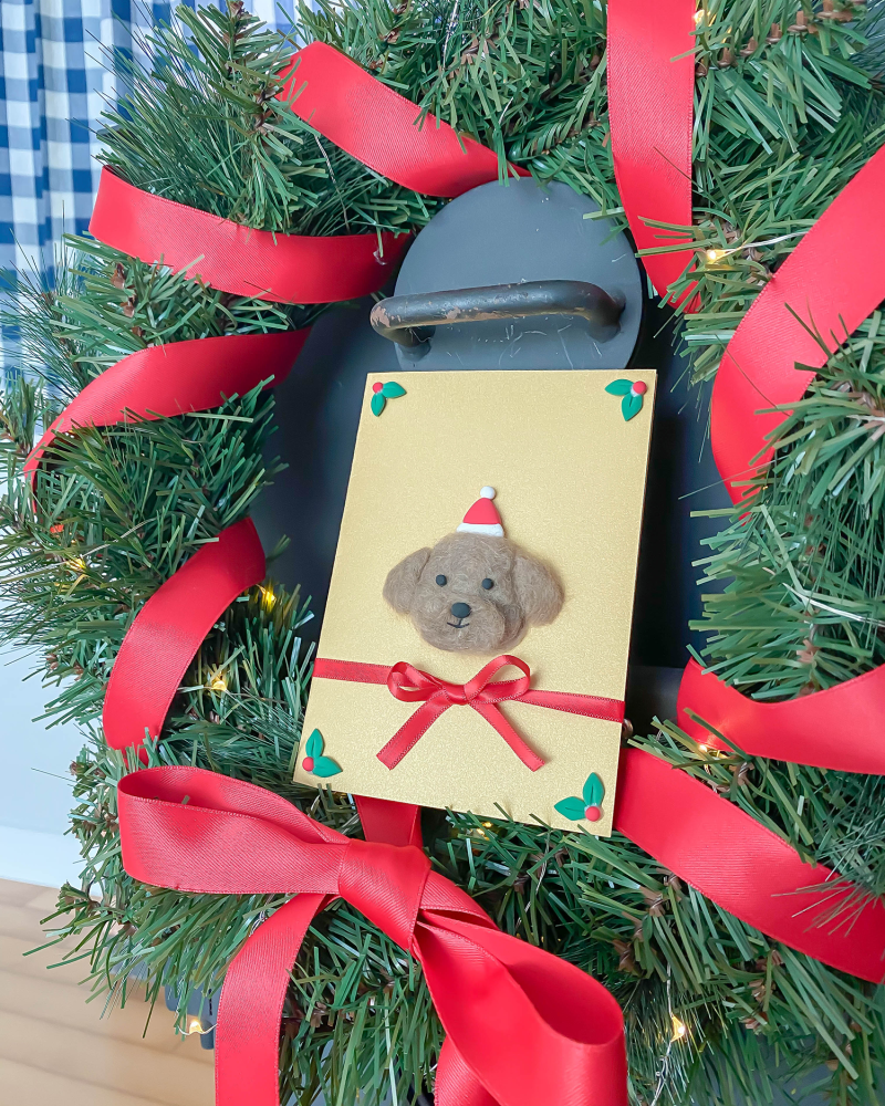 반려견 털 크리스마스 카드 만들기 + 클레이아트 : 네이버 블로그, image size:800x1000