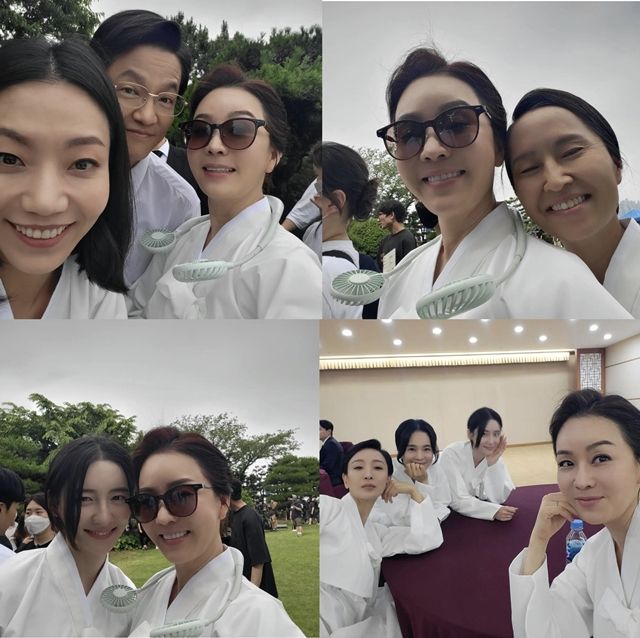  "연기에 미친 사람들"… '재벌집' 김정난, 현장 비하인드 컷 공개