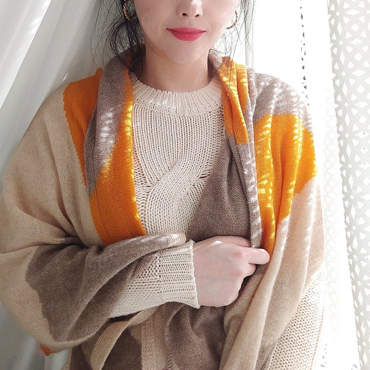  겨울필수템 캐시미어 100% 숄 블랭킷 보리홈 I.VORY 아이.보리