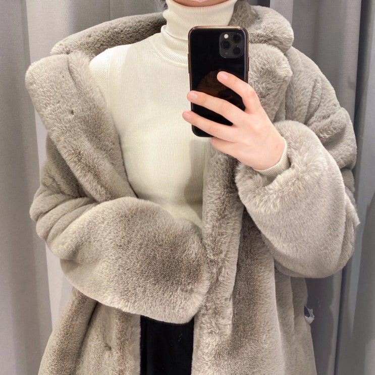  오늘날씨 옷차림 페이크퍼 자켓 패션스타일