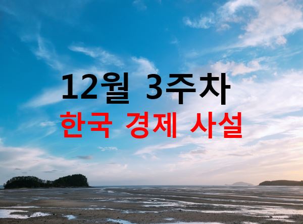  12월 3주차 날갯짓연구소 주간 경제지와 사견