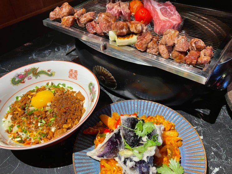 합정 상수: 분위기 좋은 합정양갈비 맛집 - 로우샹로우