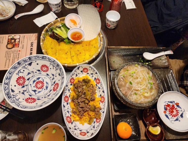  곡하노이 야탑쌀국수 분당맛집 돌솥쌀국수 반세오 먹은 후기