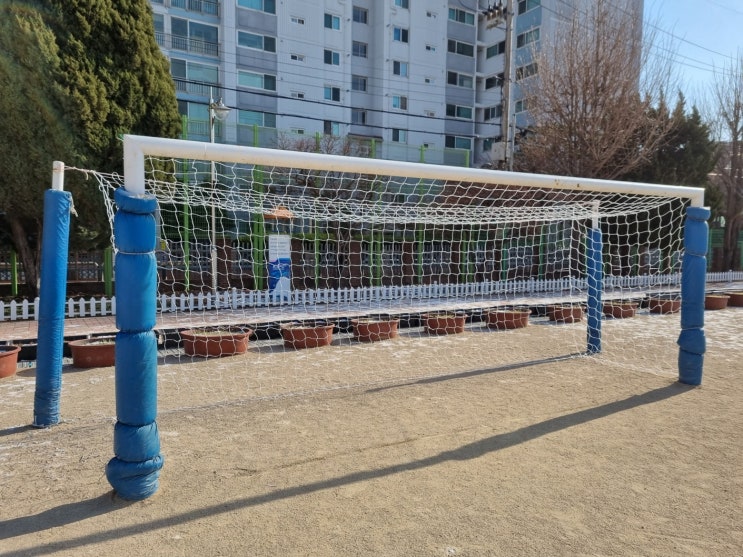  [날개스포츠] 서울방화초교 축구골망 교체, 축구골망 설치 작업