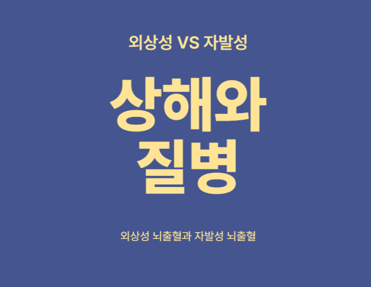 외상성 뇌출혈(S06.8)과 자발성 뇌출혈(I61,I62) 사고경위와 검사결과 그리고 재해사망? 질병사망? 문제점