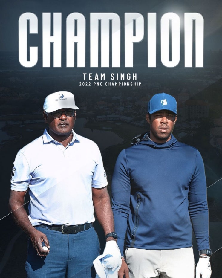 타이거<b>우즈</b>와 <b>찰리</b> <b>우즈</b>가... 싱 Singh <b>우승</b> 상금 20만 달러