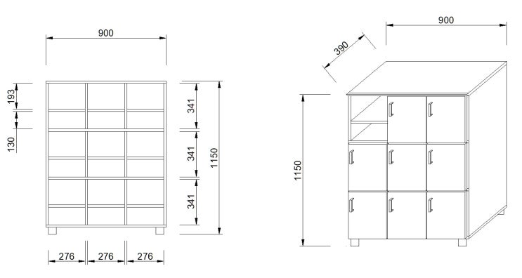  Personal Shoe Cabinet _ Locker 9인 사물함 _ 개인 신발장