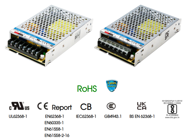  150W Enclosed SMPS, LM150-20Bxx