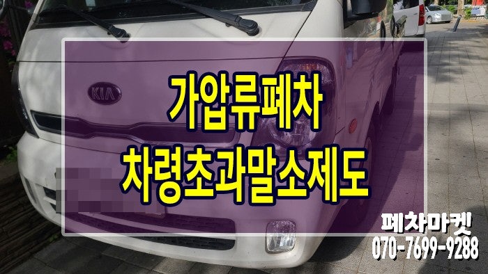  가압류폐차 차령초과말소제도