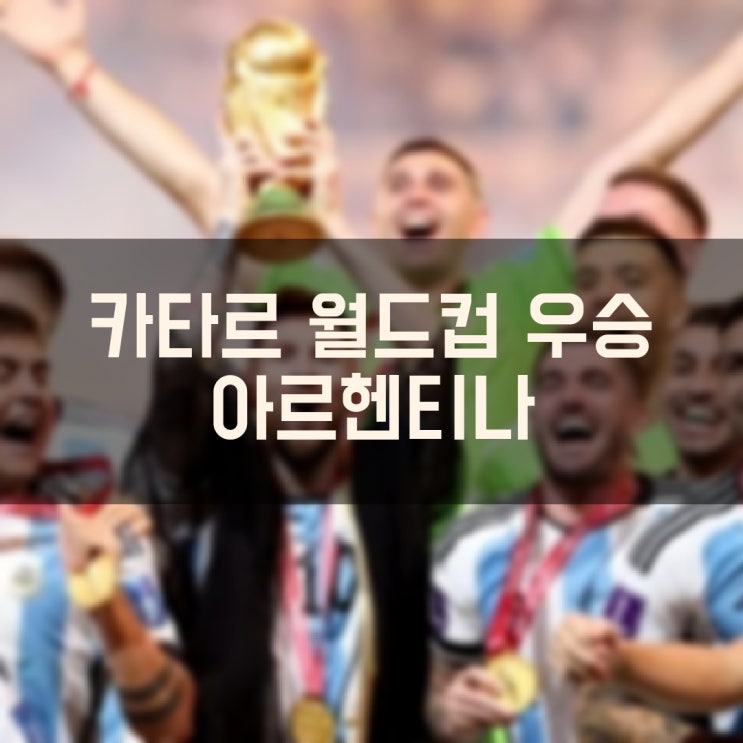  리오넬 메시의 아르헨티나 2022 FIFA 카타르 월드컵 우승 챔피언