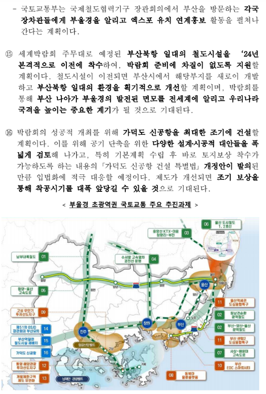 12.19일 국토부-부울경 지역발전 협력회의 개최(국토부-부울경, 초광역권 동반성장 위해 손 맞잡는다) 12.19일 국토부-부울경 지역발전 협력회의 개최(국토부-부울경, 초광역권 동반성장 위해 손 맞잡는다)