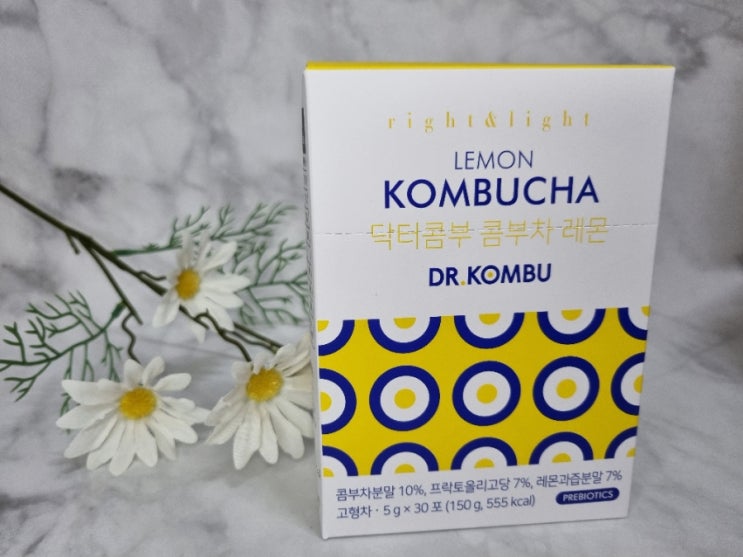  서울대의사가 개발한 Dr.Kombu 닥터콤부차레몬/디톡스워터, 변비에좋은차/콤부차효능효과/다이어트음료
