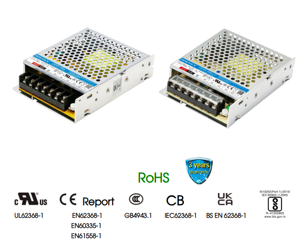  100W Enclosed SMPS, LM100-20Bxx