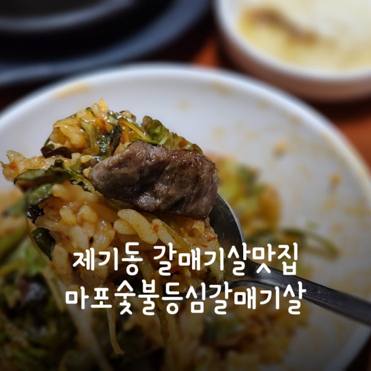  제기동맛집 육즙이 팡 터지는 갈매기살맛집 마포숯불등심갈매기살 (내돈내산)