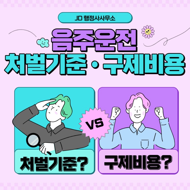  음주운전 구제비용 처벌기준 : 동작 관악 행정사