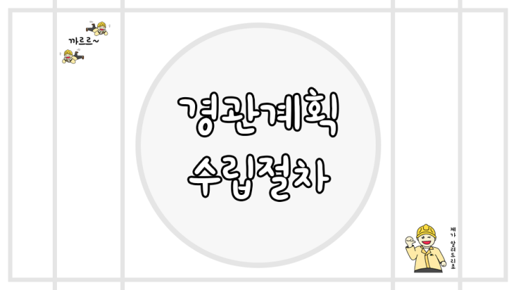  경관계획 수립절차