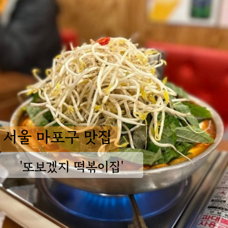 [서울 맛집] 또보겠지떡볶이집 호호시스터점, 즉석떡볶이 버터갈릭감자튀김 홍대맛집